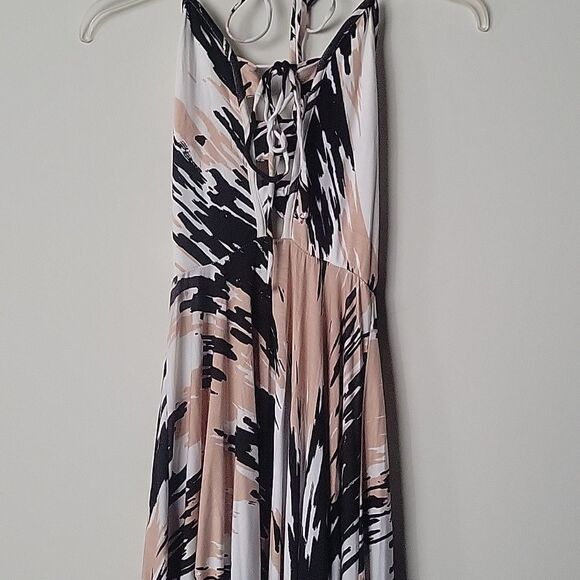 Rachel Pally XS Harrison Dress Lace Up Bust Boho Sexy Halter Maxi Long Gown - Picture 4 of 11